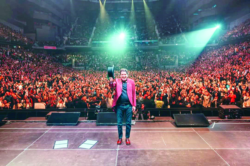 Joaquín Sabina durante su última presentación, la noche del domingo 30 de noviembre en Madrid.