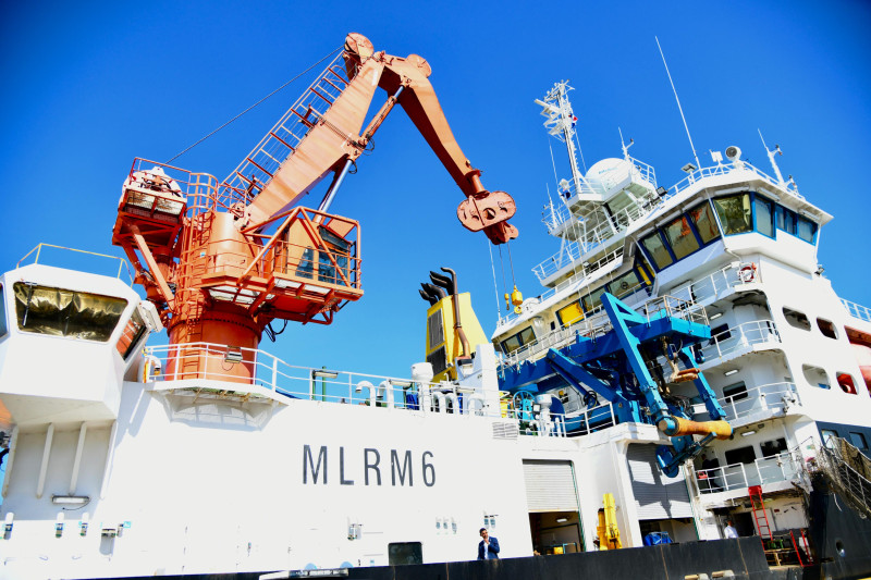 Buque oceanográfico RSS James Cook arribó al Puerto de Santo Domingo.