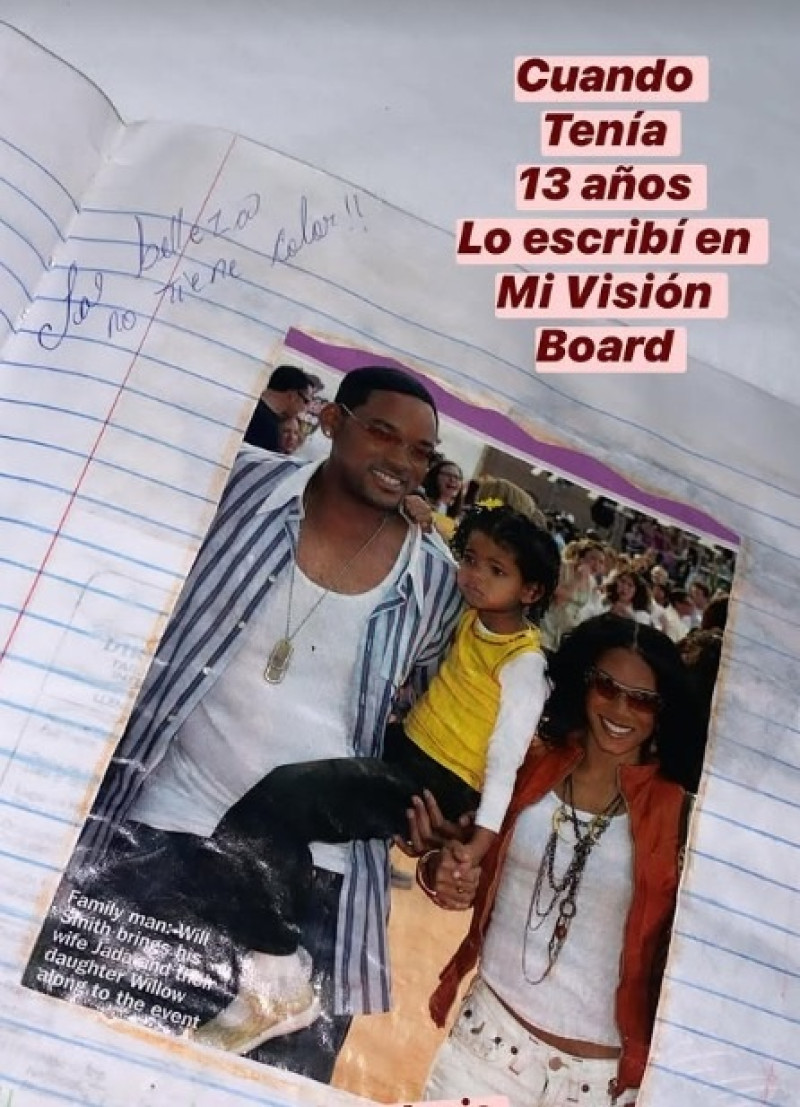 Paloma Almonte, en su adolescencia, decretó en su mapa de visiones que conocería a Will Smith. Y así fue.