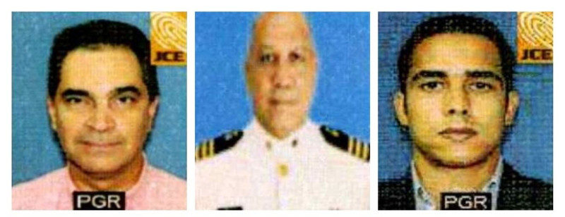 De izquierda a derecha: Santiago Hazim, Francisco Iván Minaya Pérez y Germán Flores