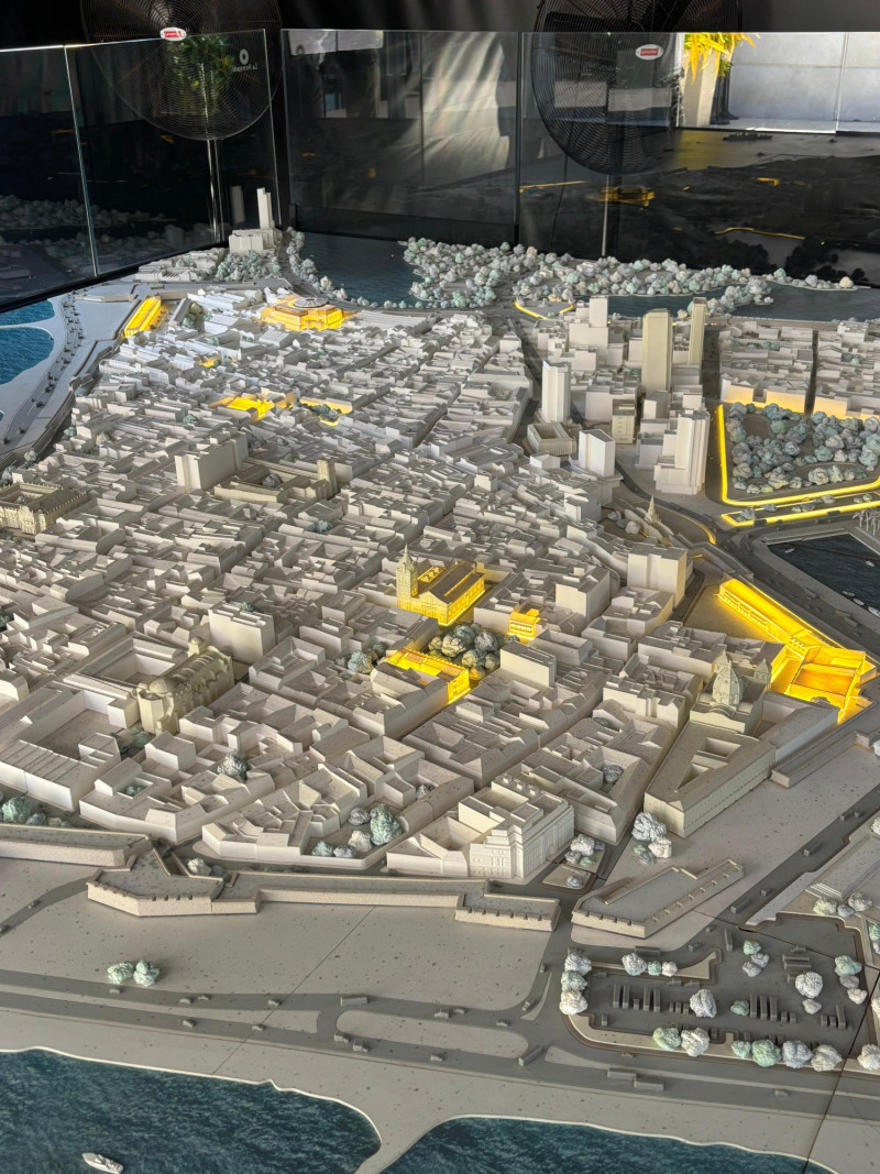 Maqueta del centro histórico de Cartagena