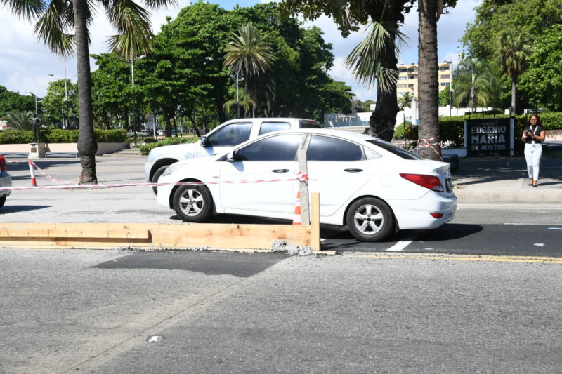 Reductores de velocidad en el Malecón.