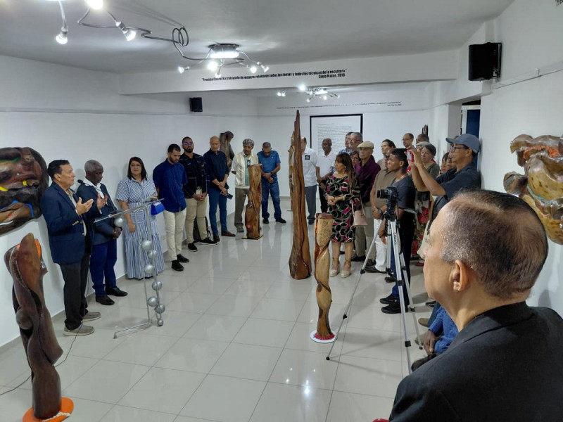 La crítica de arte y curadora del museo, Olga Espinal, destacó la riqueza conceptual y formal de la obra de Freddie Cabral.