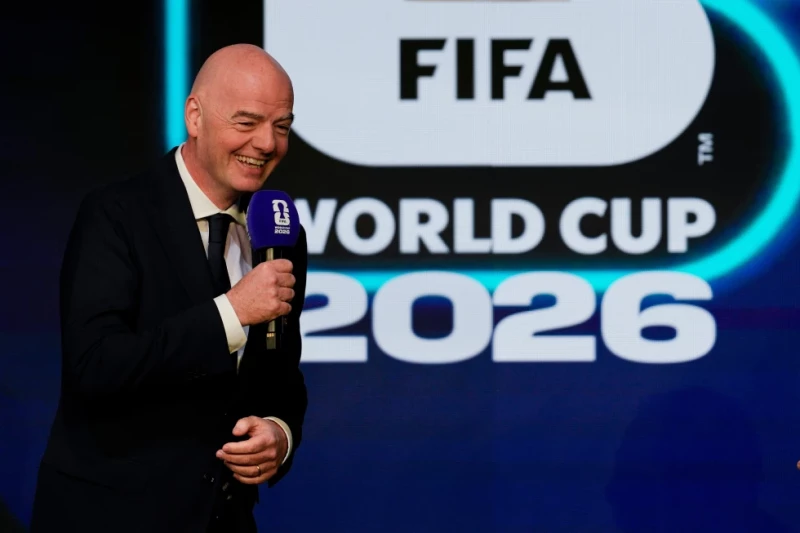 El presidente de la FIFA, Gianni Infantino, habla durante la revelación del calendario para la Copa Mundial de fútbol de 2026 en Washington, el 6 de diciembre de 2025.