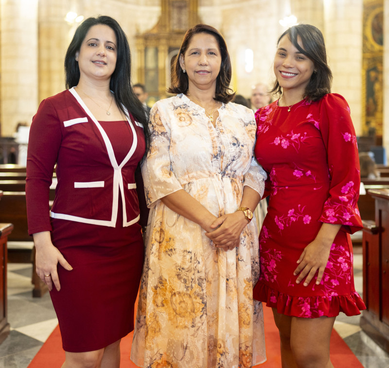 Yaima León Molina, Jocelyn de la Cruz y Rayma Suárez.