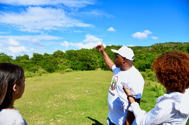 Pascual Sosa de Jesús, presidente de la junta de vecinos Unido en La Fe en El Aguacate.