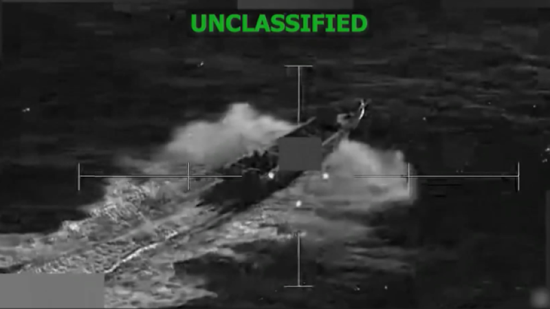 Lanchas destruidas por Estados Unidos en el Pacífico Oriental