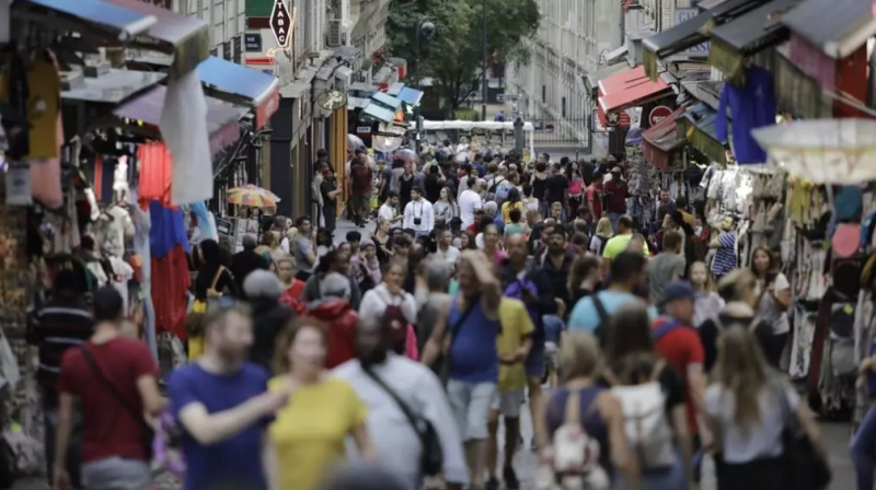 Foto de una calle de Montmartre, en París