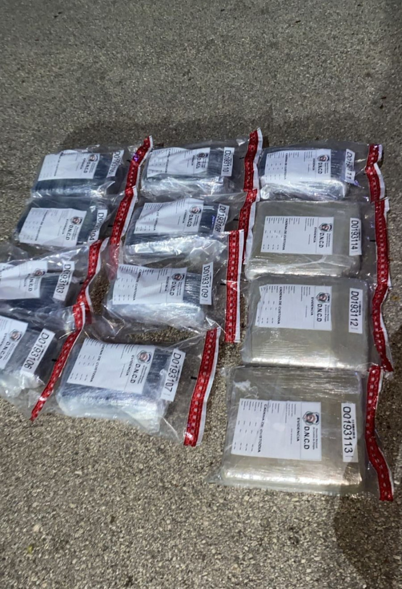 Presunta droga decomisada.