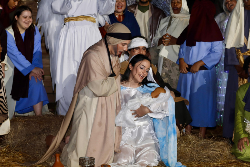 Actores “El Nacimiento Viviente”.