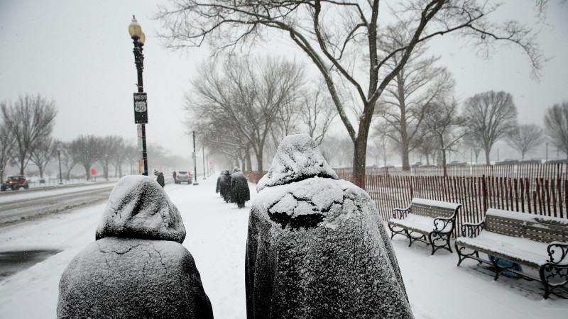 Tormenta de nieve y lluvia helada