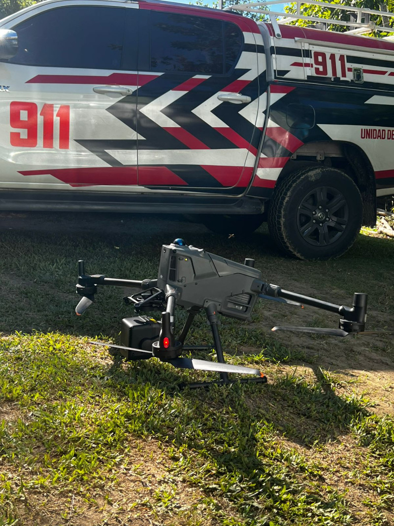 Drones utilizados para la búsqueda de Brianna con modelos Matriz 400 de la marca DJI.