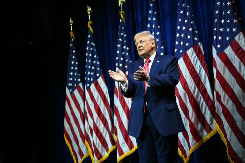 Donald Trump el  presidente de los Estados Unidos.