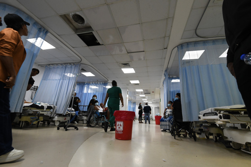 Area de emergencia del hospital Francisco Moscoso Puello.