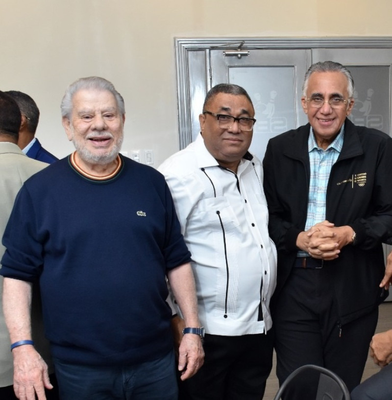 Rolando Sebelén, Yoel Adames y Luisín Mejía.