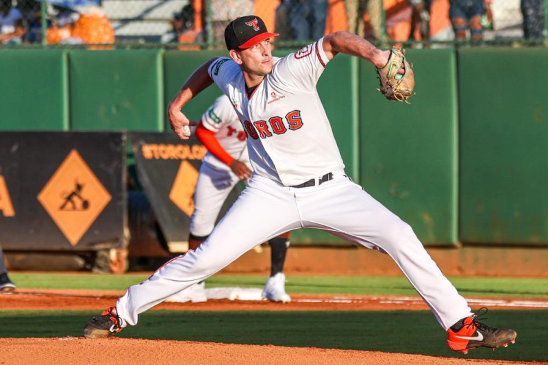 Justin Courtney iniciará el partido por los Toros frente a los Leones del Escogido este martes.