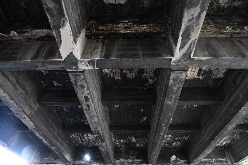 Deterioro de puente Duarte