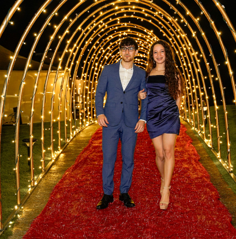 Kevin Luis Cortegaza y Samantha Márquez.
