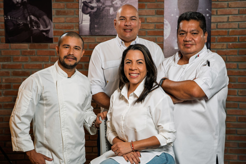 Walter Núñez, Ángel Luis Peña, Rebeca Martínez y Rafael Mejía.