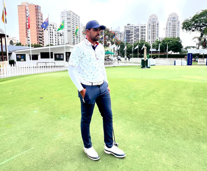 Rhadamés Peña en el Lima Golf Club. Esta es su novena aparición en el Latin America Amateur Championship (LAAC).