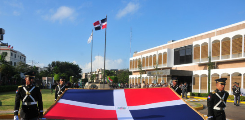 Listín Diario realiza un vistoso acto en febrero de cada año, en honor a los símbolos patrios.