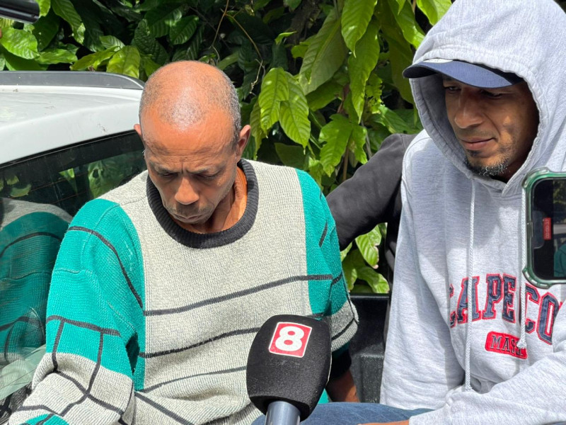 Los dos tíos de Brianna Genao, quines fueron investigados por la desaparición de la niña.