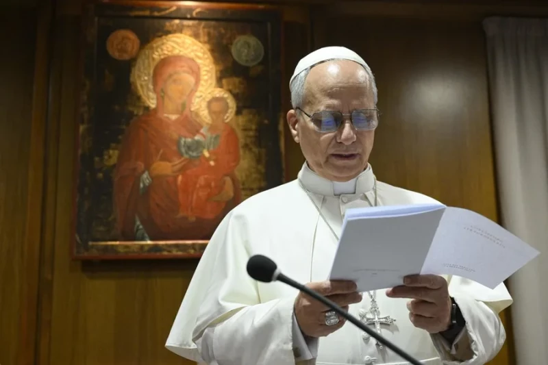 El papa León XIV en el Vaticano
