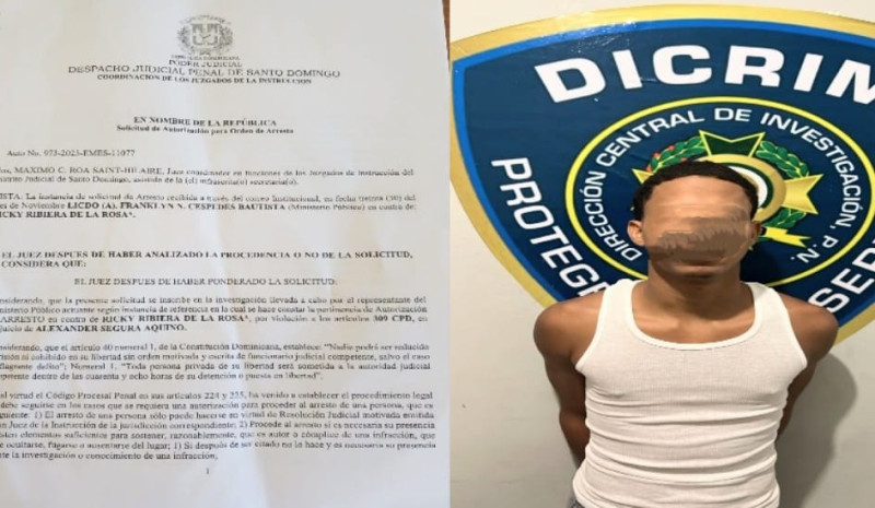 PN arresta a Juan José Rivera Rosado, alias “Riky”
