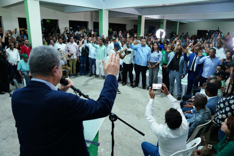 Leonel Fernández durante el acto