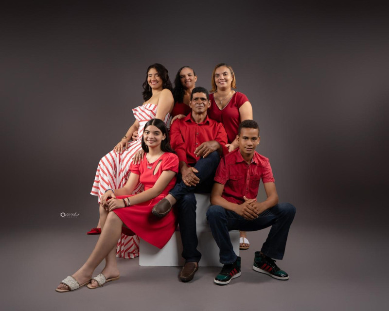 Julia Altagracia Antuna Peguero en una foto familiar.