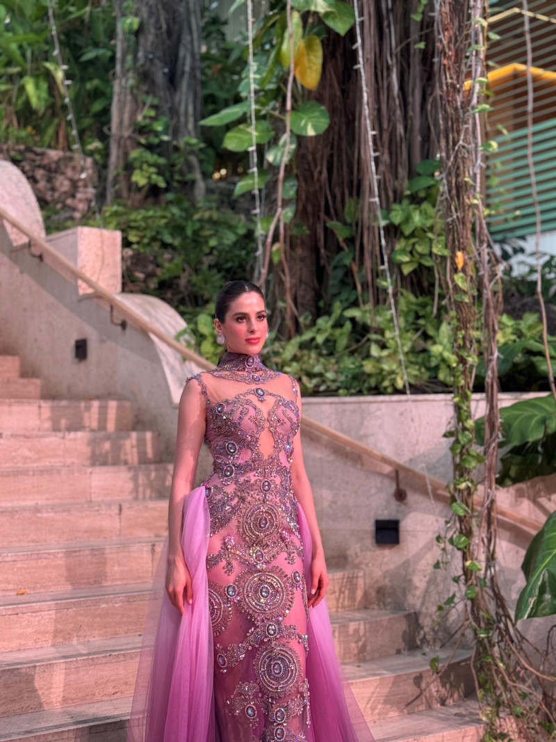 Fátima Bosch en el desfile a favor de la concienciación sobre el autismo