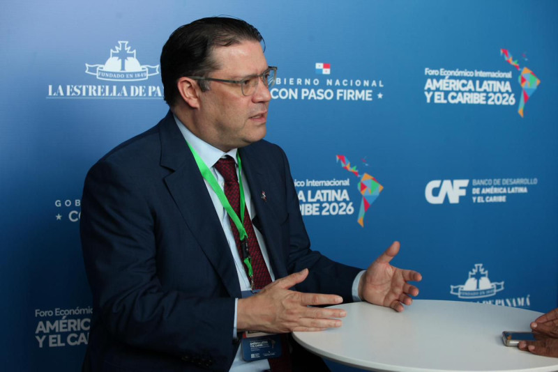 Eduardo Sanz Lovatón, durante su participacion en el Foro Económico Internacional  America Latina y el Caribe 2026 celebrado en Panamá.