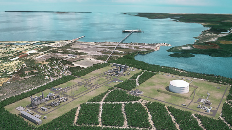 MG&P integra una terminal de importación, almacenamiento y regasificación de gas natural licuado.