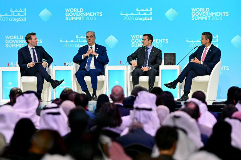 Abinader durante su intervención en la Cumbre Mundial de Gobiernos 2026.