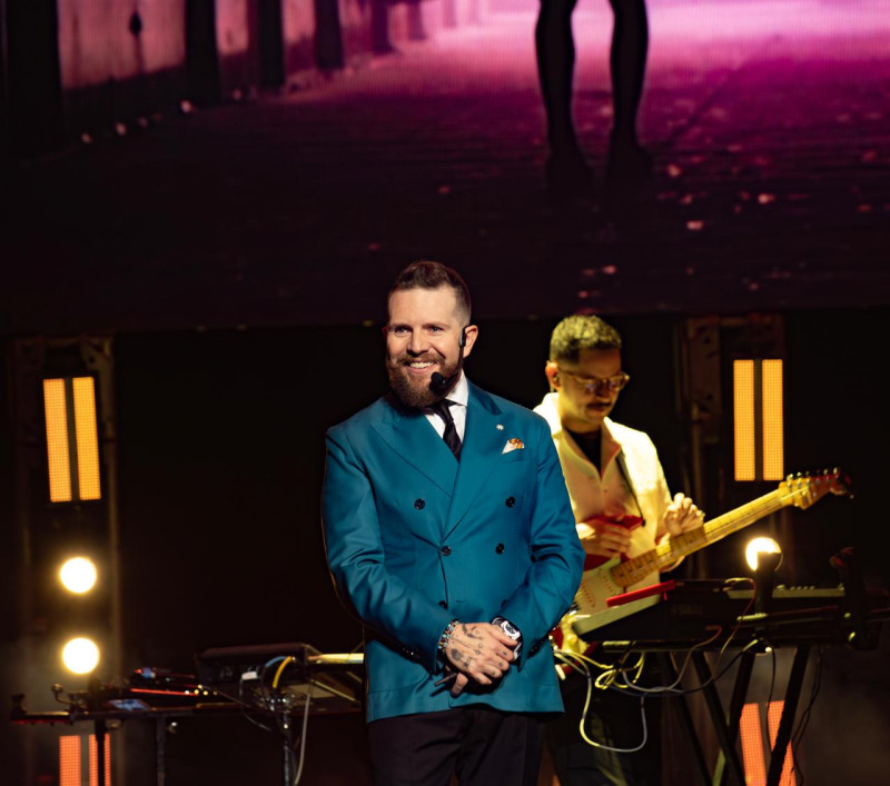 Daniel Habif durante su presentación en el Teatro Nacional Eduardo Brito.