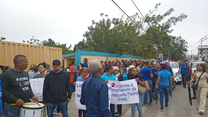 Manifestación de la ADP en Santiago.