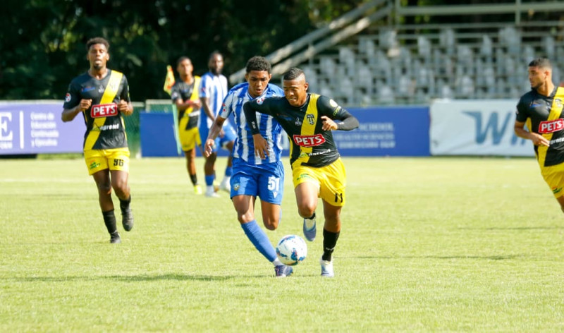 Acción durante el partido.