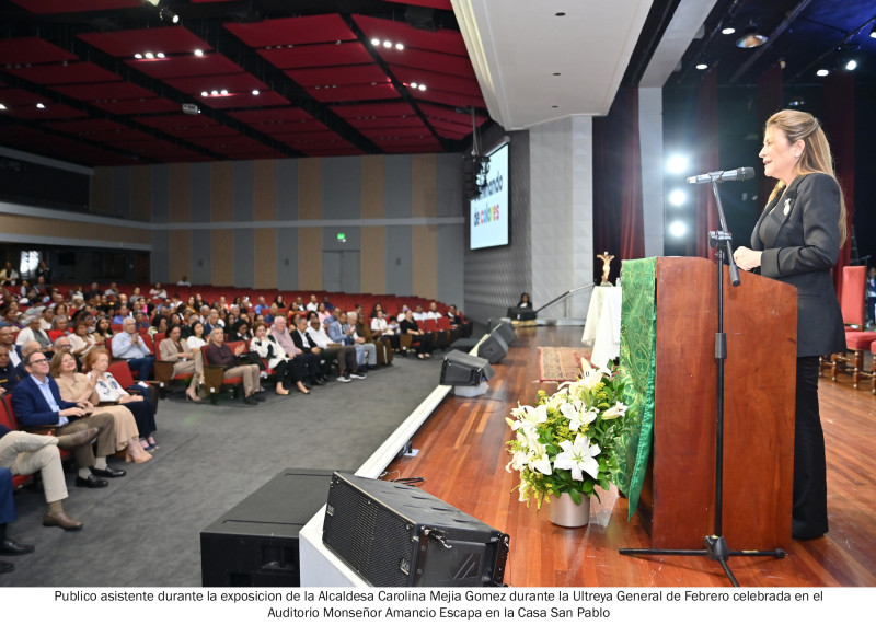 Carolina Mejía en Ultreya Arquidioscesana del Movimiento de Cursillos de Cristiandad (MCC)
