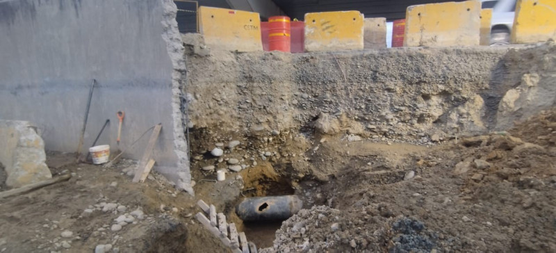 Coraasan informó que la avería se produjo en una tubería de 20 pulgadas, en la marginal de la autopista Duarte.