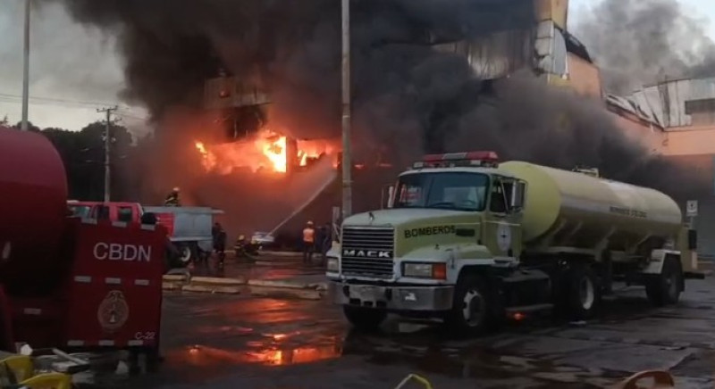 Incendio registrado en Villa Mella