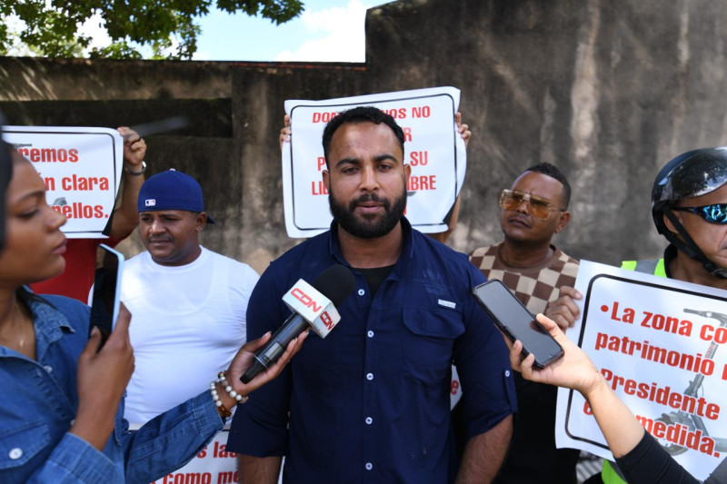 Raymond Jacques, uno de los protestantes.