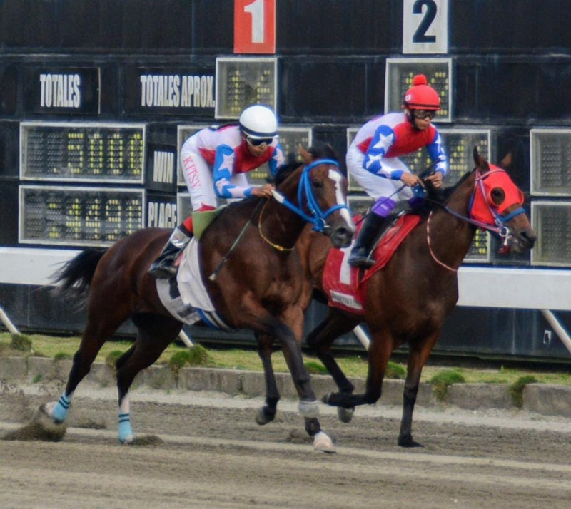 Kitsy Ycaza en una pasada competencia realizada en el Hipódromo V Centenario.