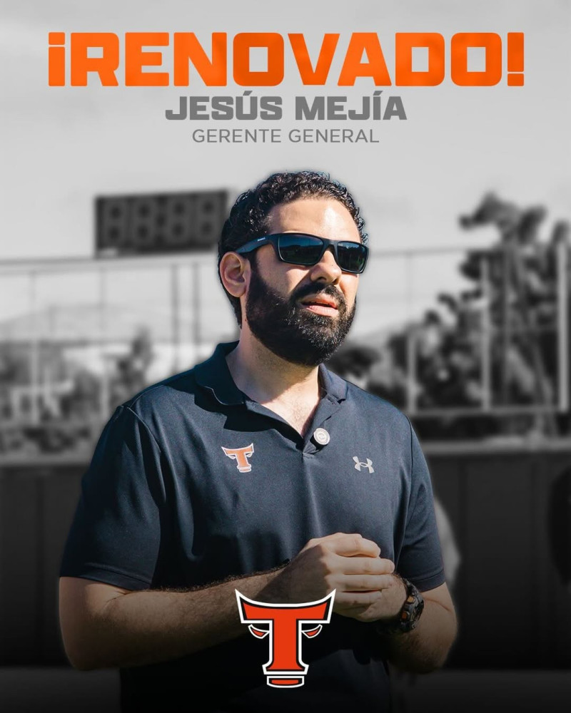 Los Toros del Este renovaron con Jesús Mejía para continuar como Gerente General de su equipo para la temporada 2026-27.