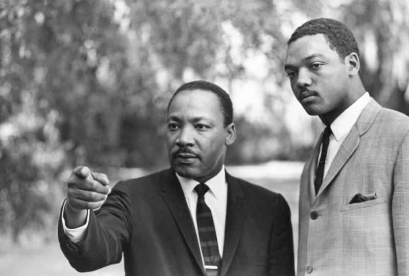 Jesse Jackson y Martin Luther King Jr.