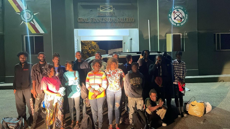 Imágenes de las personas en situción migratoria irregular.