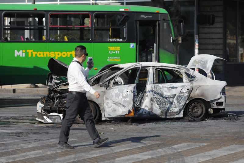 Vista del lugar donde tropas del Ejército Mexicano abatieron a Nemesio Oseguera Cervantes, conocido como "El Mencho", líder del Cártel Jalisco Nueva Generación.