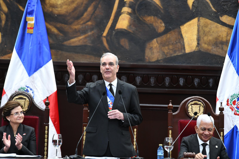 El presidente Luis Abinader en su rendición de cuentas 2026