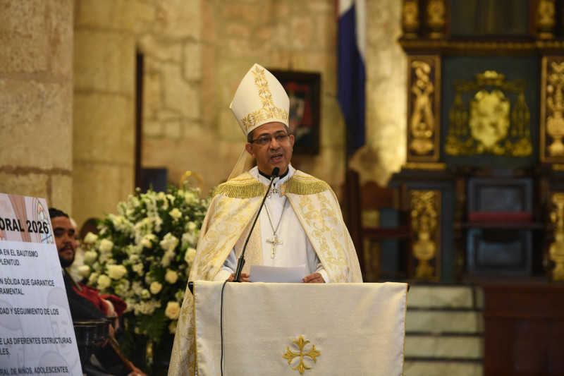 Carlos Tomás Morel Diplán, arzobispo coadjutor de la Arquidiócesis de Santo Domingo.