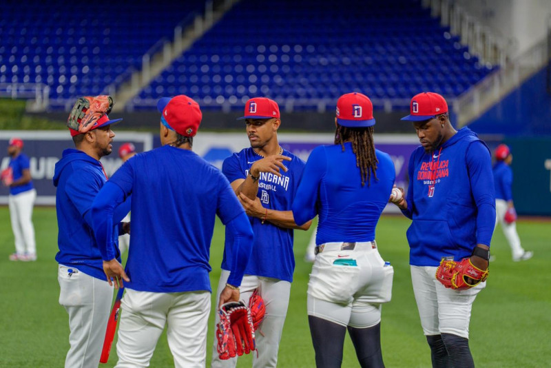 La primera práctica conjunta del equipo dominicano en el Clásico Mundial de Béisbol 2026