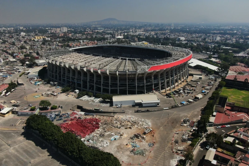 Vista del estadio Azteca de la Ciudad de México, el 3 de marzo de 2026.